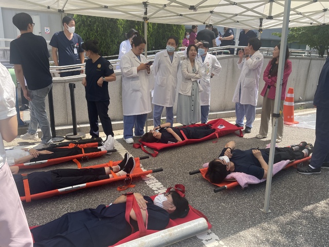 경기도의료원 수원병원, 전 직원 대상 소방훈련 실시