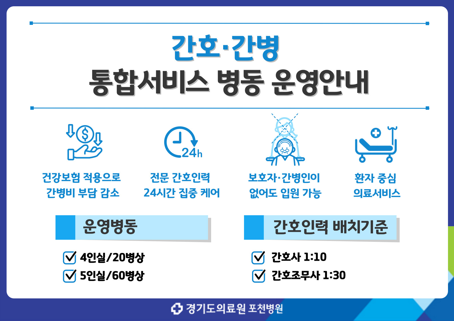 간호간병 병동 안내